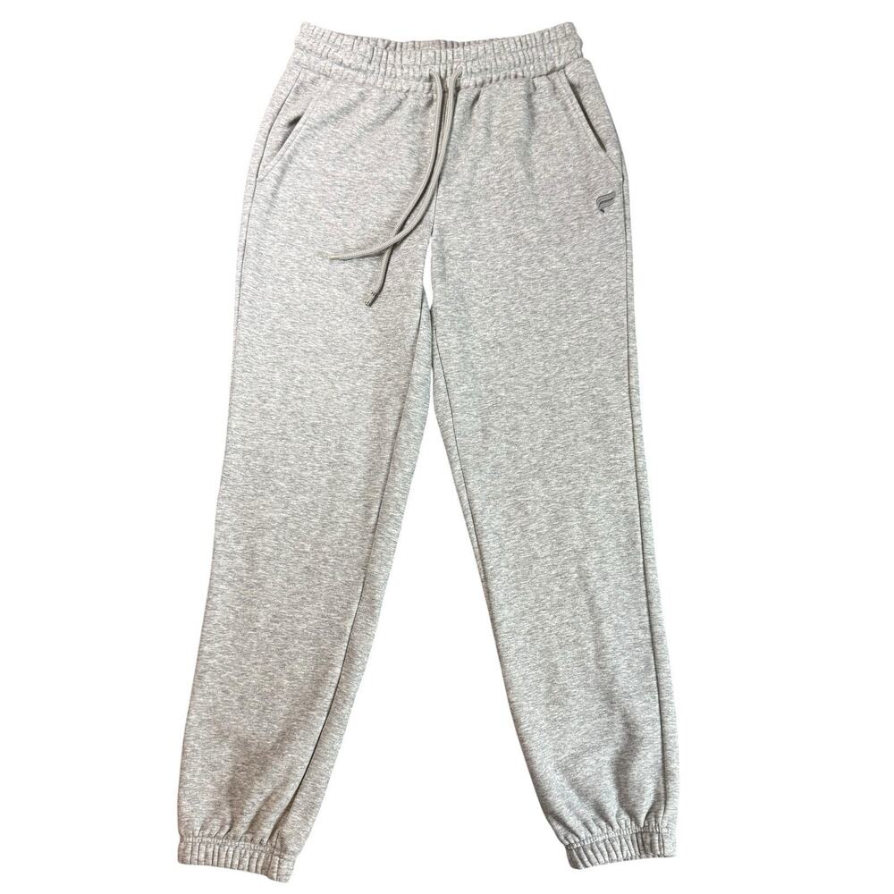 Fabletics Terry Joggers Women’s Small Classic Gray Sweatpants Tapered Drawstring
